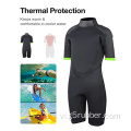 Trẻ em 3/2 mm trở lại Zip Short Sleevve Wetsuit